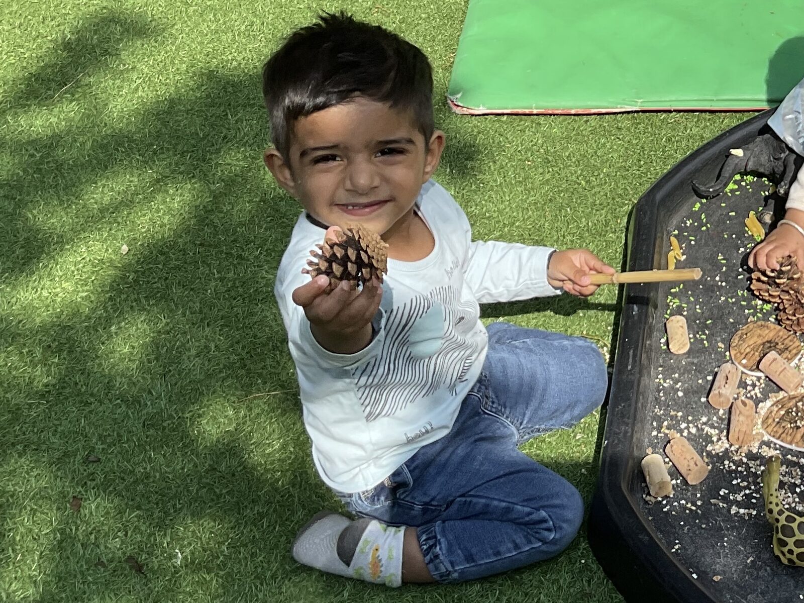 Children learning through play inside Harrow-on-the-Hill Nursery Montessori classroom in Harrow-on-the-Hill